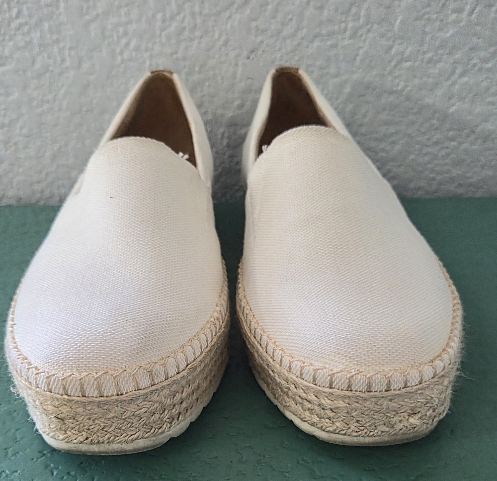 Dr. Scholl’s Sunray Espadrille Platform Slip On Sneakers Cream Women’s 8.5 - Picture 7 of 12